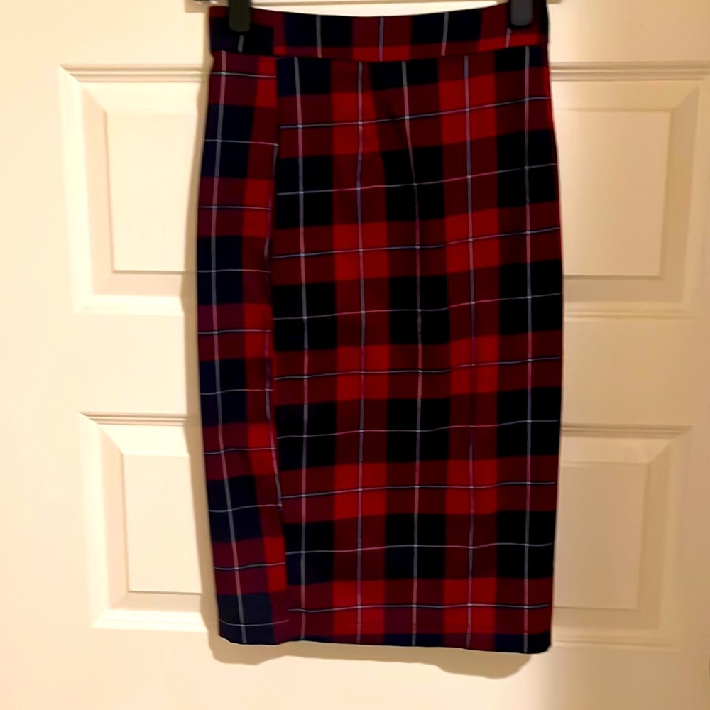 Collectif Vintage London Tartan pencil skirt